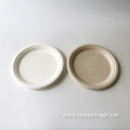 Disposable 9 inch round plate dinner sugarcane plate